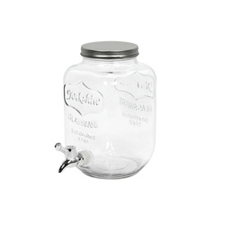 Dozator din sticla pentru sucuri si bauturi, 4 L