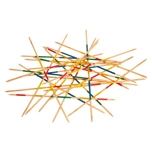 Joc de indemanare Mikado, piese XL, din lemn de eucalipt