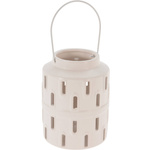 Felinar cu suport metalic lumanare, 12,5 x 17 cm