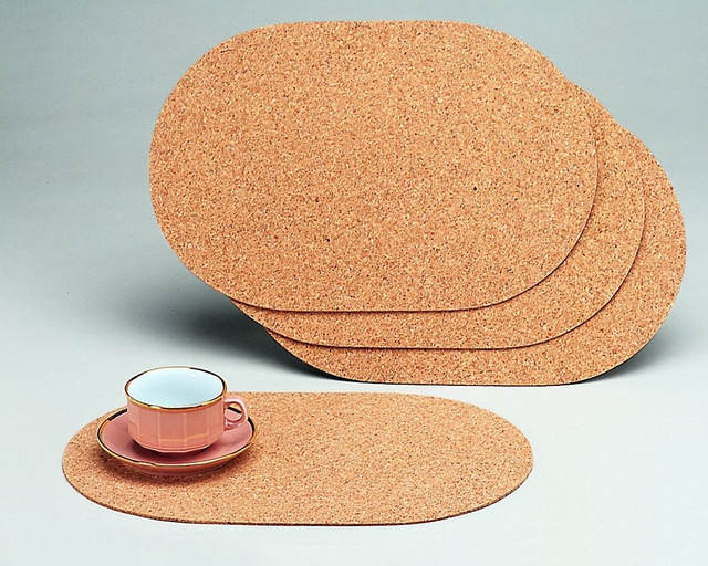 Subtălci din plută pentru masă - 4 bucăți în set, ZELLER