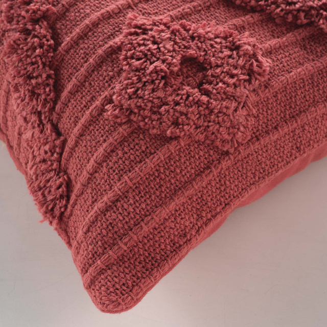 Fata de perna decorativa ZELIE boho, bumbac, 40 x 40 cm