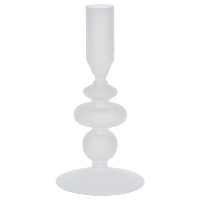 Sfeșnic din sticlă cu picior, 17 cm