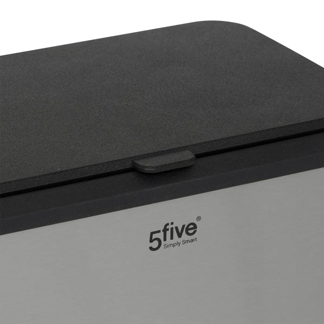 Coș pentru deșeuri bio ECO cu carcasă din oțel inoxidabil, 5 l