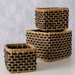 Set coșuri decorative NURA, 3 buc diferite dimensiuni