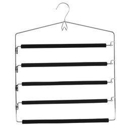 Cârlig pentru pantaloni, haine, 5 umerașe, ZELLER