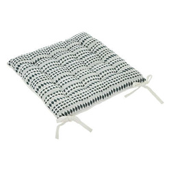 Perna scaun cu legaturi MICAH, bumbac, model vintage, 38 x 38 cm