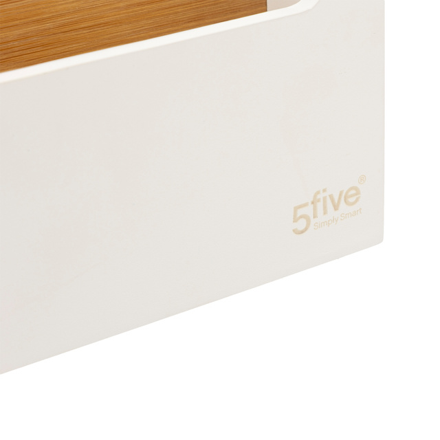 Organizator din bambus pentru cosmetice, 5 compartimente