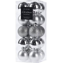 Set globuri de Craciun, Ø 4 cm, 20 bucati