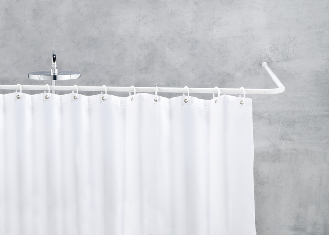 Colțar universal pentru perdea de duș, WENKO, alb