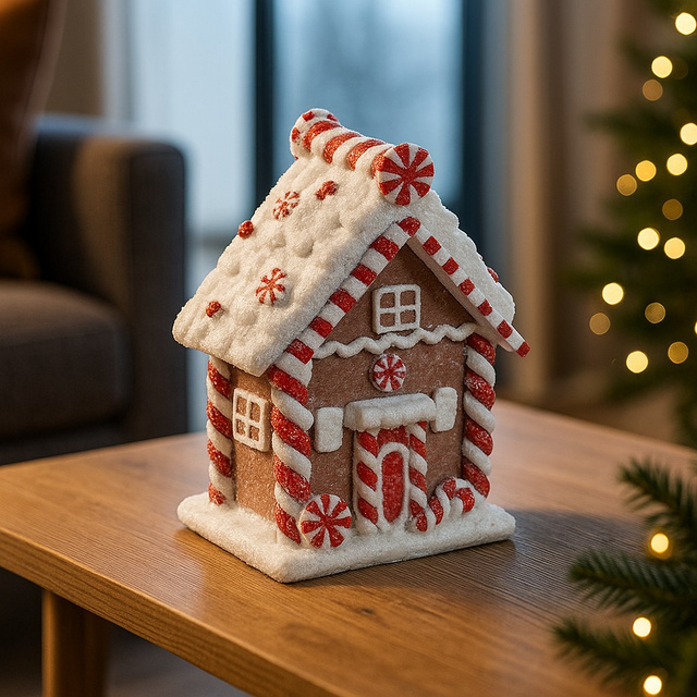 Casa decorativa din turta dulce, 15 cm