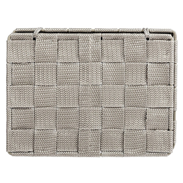 Organizer cu capac ADRIA, recipient pentru baie, WENKO, gri închis