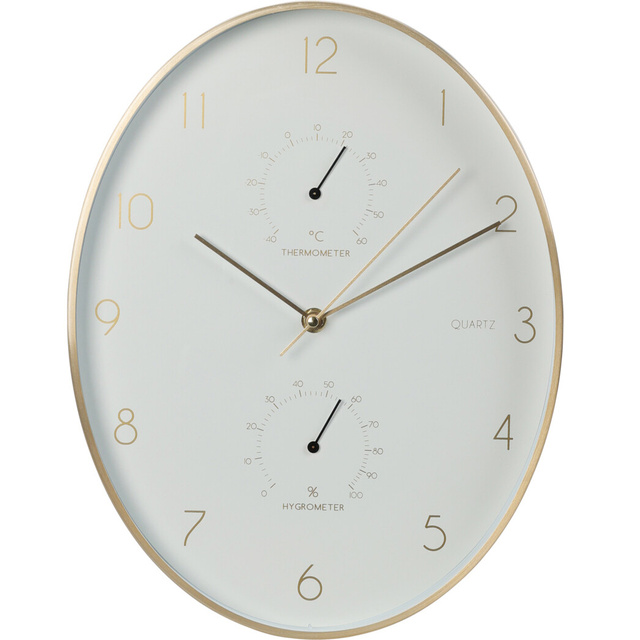 Ceas de perete Alu cu termometru si higrometru