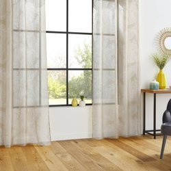 Perdeau pentru living LEAF, 140 x 240 cm, motiv frunze