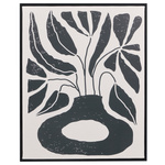 Tablou în ramă neagră cu motiv vegetal EMBER, 40 x 50 cm