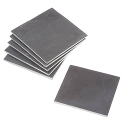 Coastere din ardezie, 10 x 10 cm, 6 bucati