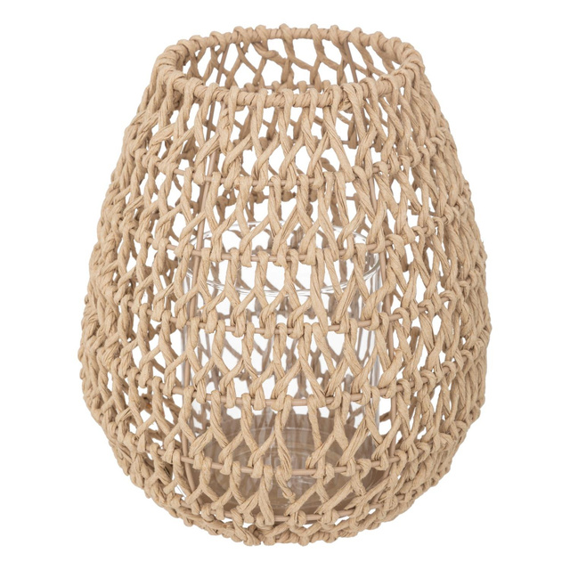 Felinar din rattan Etel, inaltime 23 cm