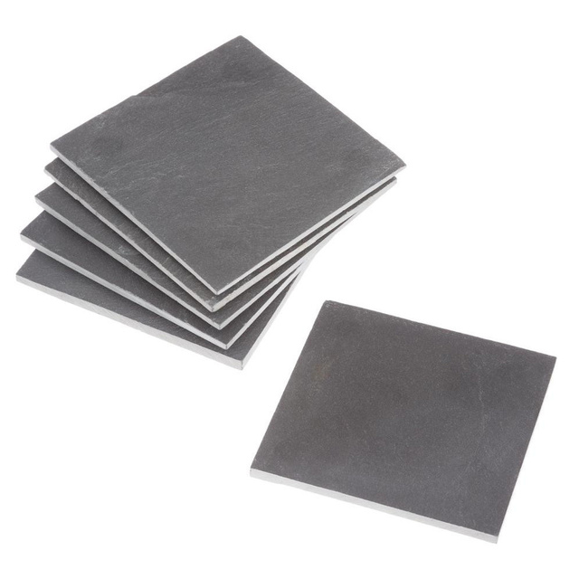 Coastere din ardezie, 10 x 10 cm, 6 bucati