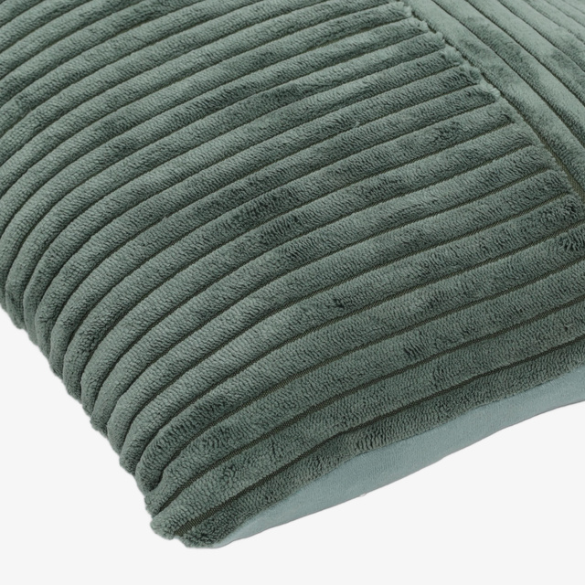 Pernă decorativă cu patchwork din catifea, 30 x 50 cm