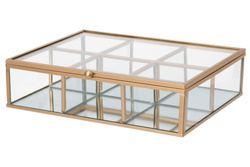 Oglinda cosmetica GEMMY cu tava, Ø 20 cm