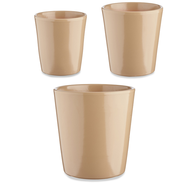 Set ghivece ceramice CONICAL, 3 buc