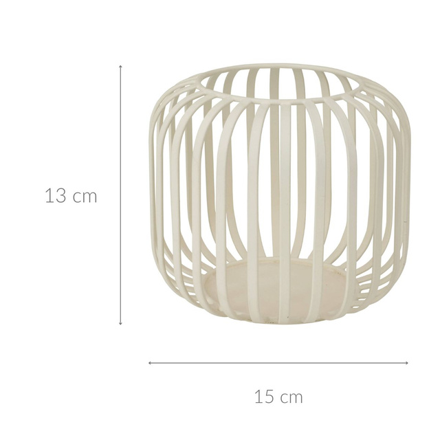 Lampion metalic mic, minimalist, Ø 15 x 13 cm