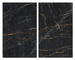 Set 2 placi protectoare pentru aragaz Marble, Sticla, 52x30 cm, ALLSTAR