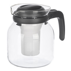 Cană de sticlă cu infuzor cafea și ceai, 1,2 l