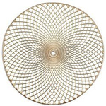 Suport farfurii MANDALA, Auriu, 38 cm, ZELLER