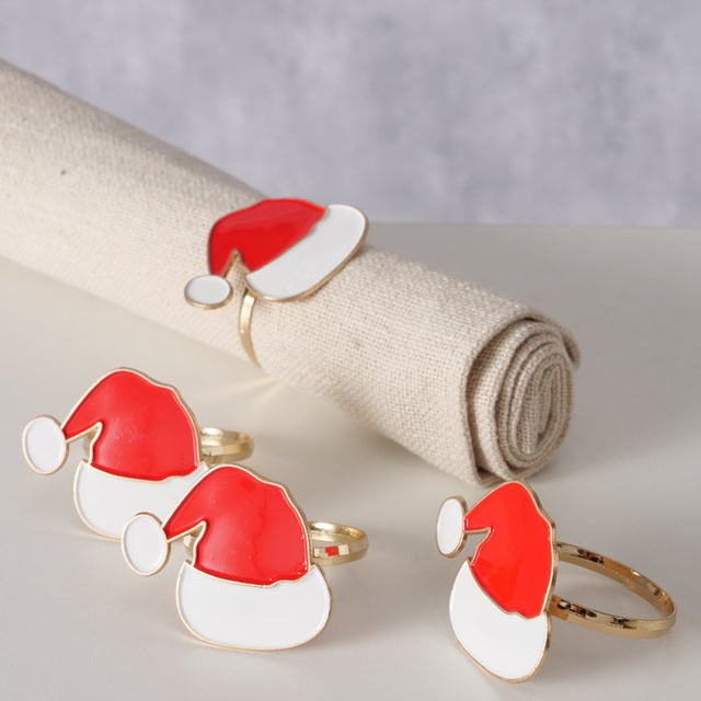 Ineluri pentru șervețele cu motiv sărbătoresc TIPSY, 4 buc.