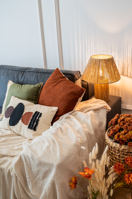 Perna decorativa din bumbac GREENYBEL, 40 x 40 cm