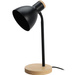 Lampa de birou in stil scandinav, baza din lemn, 14 x 36 cm