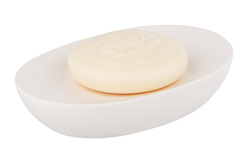 Savoniera din ceramica Olinda, Alb,  8,5x12 cm, ALLSTAR 