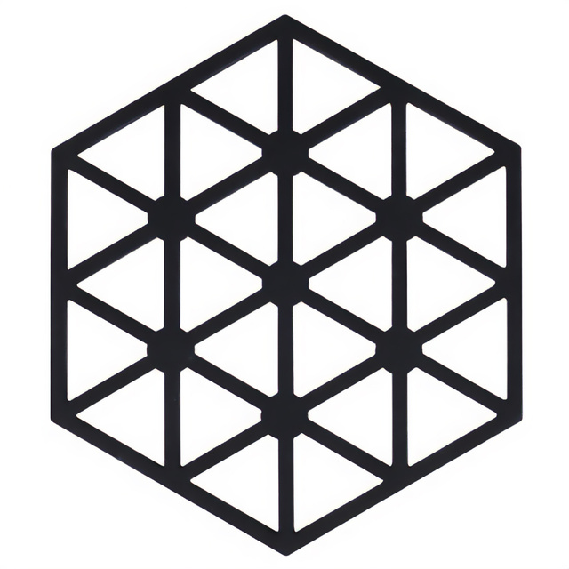 Suport din silicon pentru oală fierbinte, negru