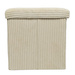 Taburet din velur-cord cu spațiu de depozitare TOBO, 38 x 38 x 38 cm