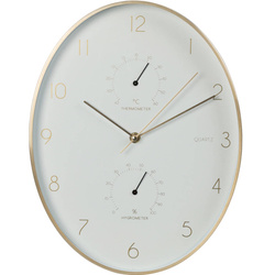 Ceas de perete Alu cu termometru si higrometru