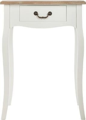 Noptiera cu sertar, Alb, 65x47x30 cm, Atmosphera Créateur d'intérieur