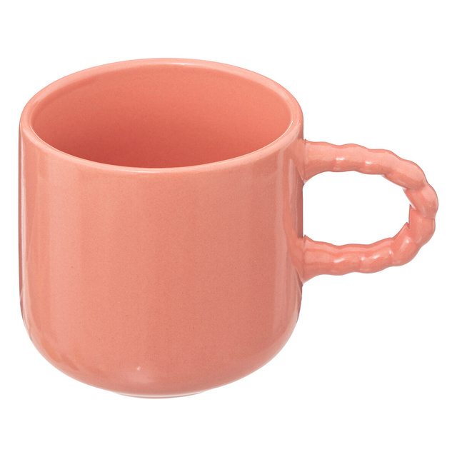 Set 4 cani ceramice pe suport de bambus EMMA, 210 ml