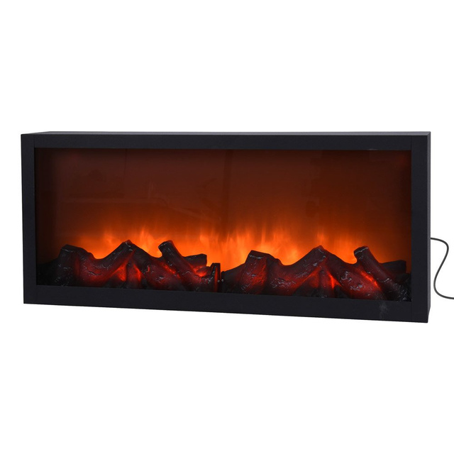 Șemineu cu LED artificial, decorare de Crăciun, 57 x 25 cm