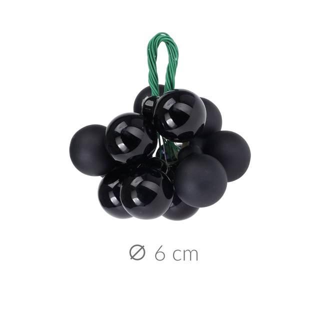 Decoratiune de Craciun cu globulete, 12 bucati