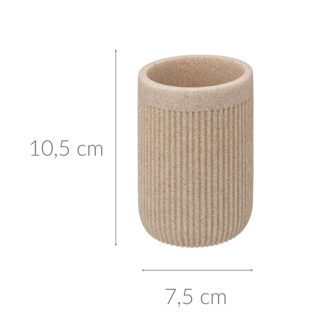 Recipient pentru periuțe de dinți, ONYX, Ø 7 cm