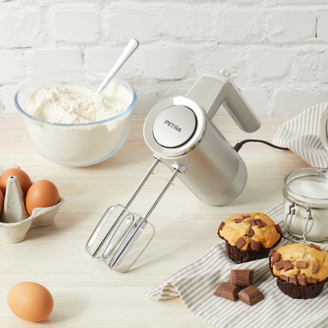 Mixer de mână 300 W PETRA, 5 viteze, 2 accesorii