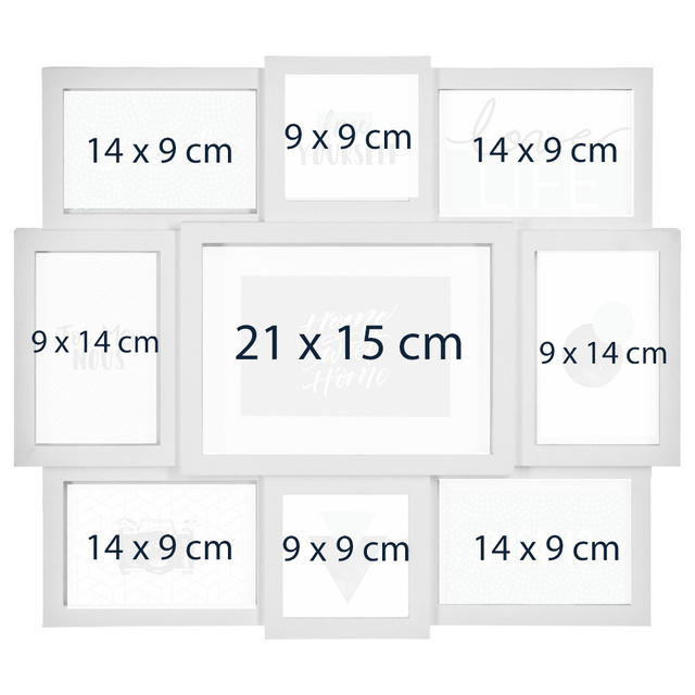 Rame pentru perete, 9 posturi