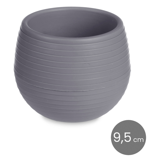 Ghivece de flori cu auto-udare, plastic, 3 buc, Ø 10 cm