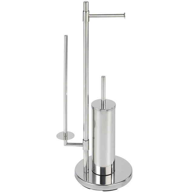 Suport pentru hârtie igienică și perie pentru toaletă, UNIVERSALO NEO - 3 în 1, WENKO