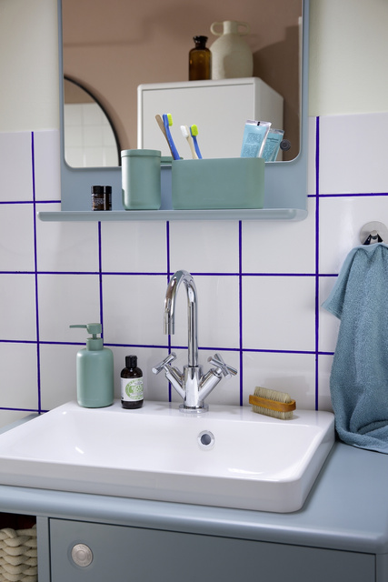 Organizator pentru baie cu pahar dublu TOM TAILOR