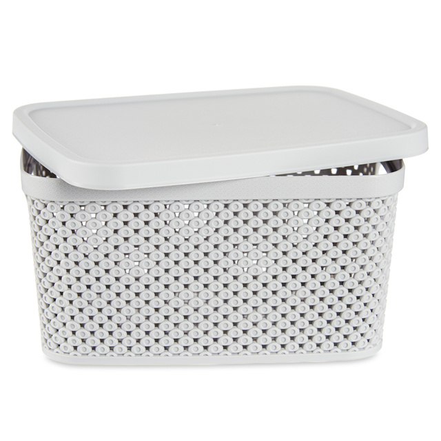 Cos din plastic cu capac, organizator, 3,5 l