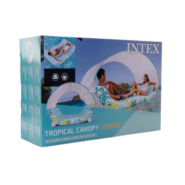 Sezlong gonflabil cu acoperis