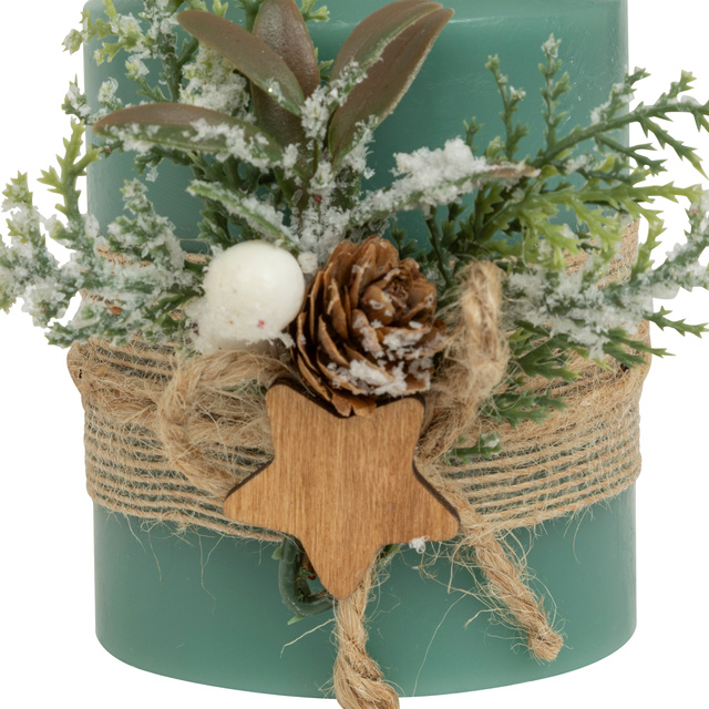 Lumânare decorativă LED din parafină, 10 cm