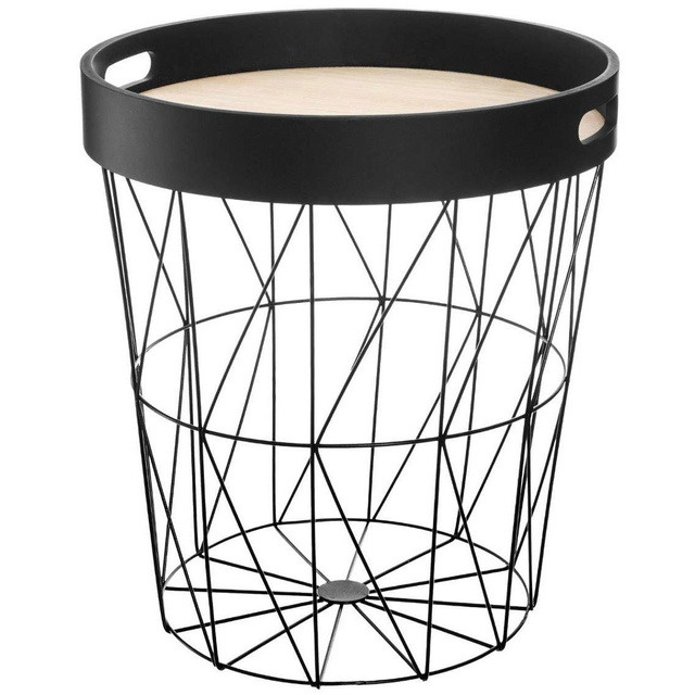 Masuta cu tava de servire si cos pentru paturi, perne, 3 in 1