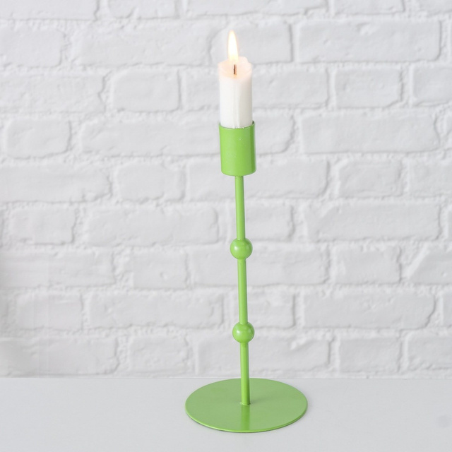 Suporturi de lumanari metalice Kimberly, set 3bucati, culori pastelate